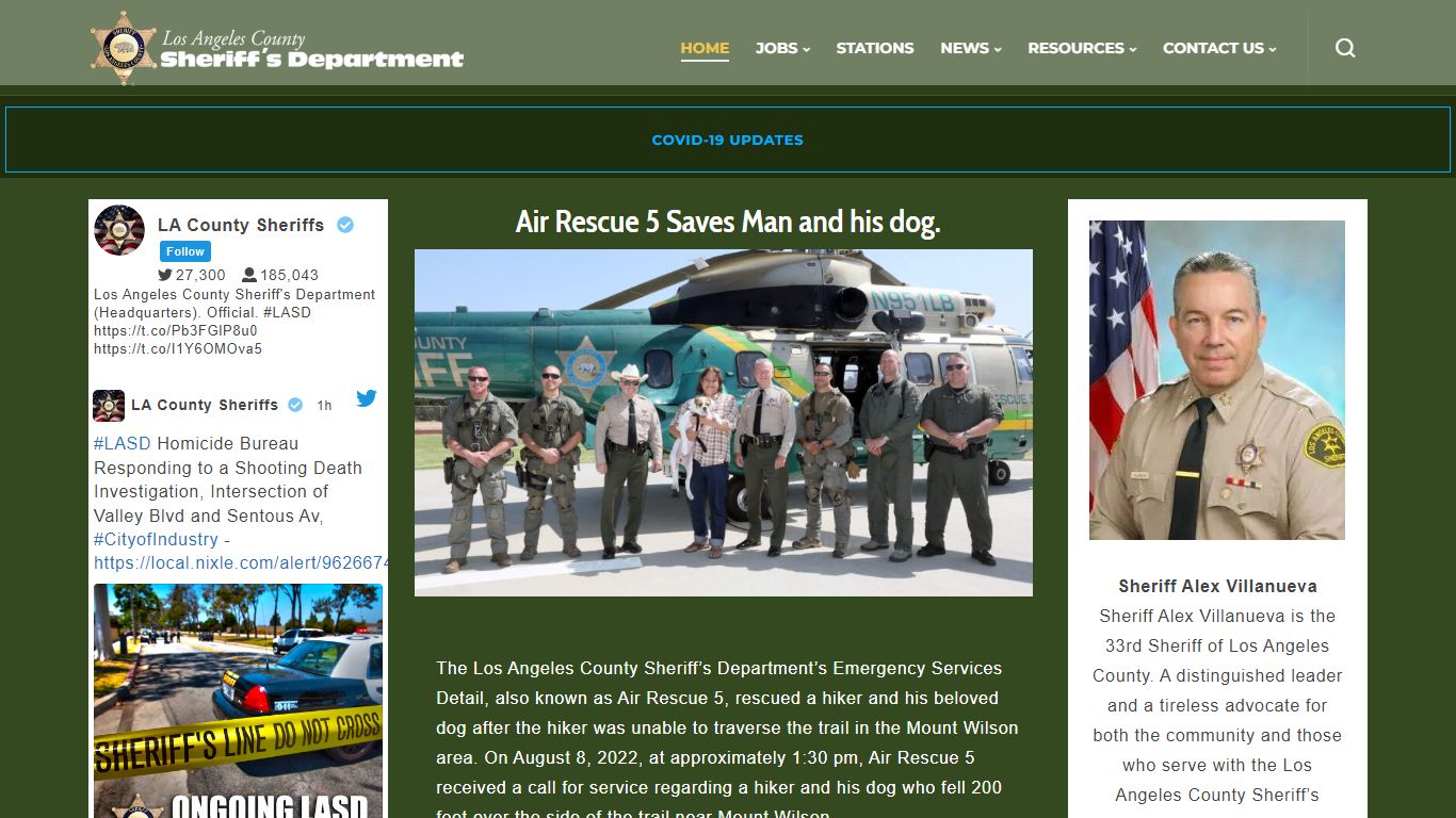 A Tradition of Service | Los Angeles County Sheriff's Department